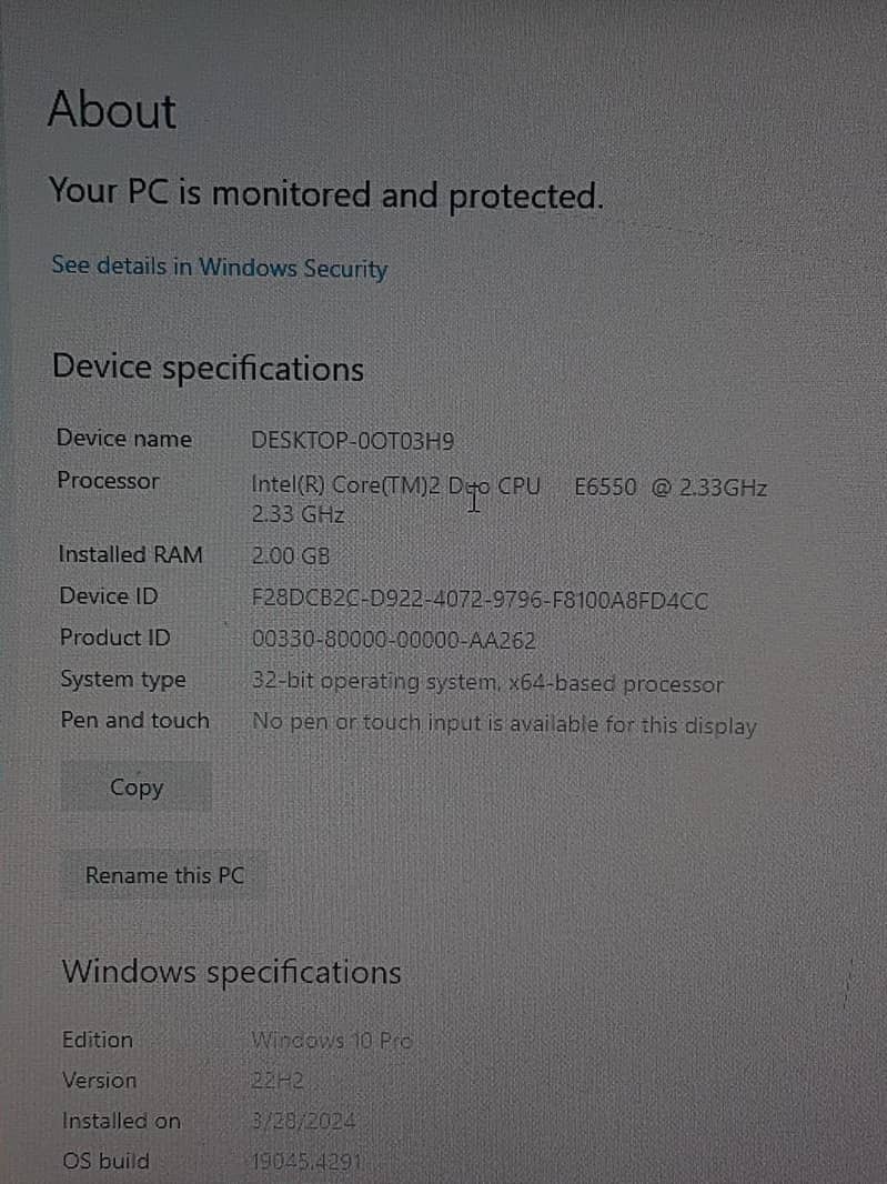 Dell computer core 2 dou 1