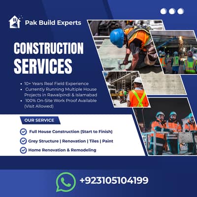 House Construction Contractor Rawalpindi |  10+ Years Experience