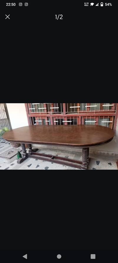 pure wooden dinning table