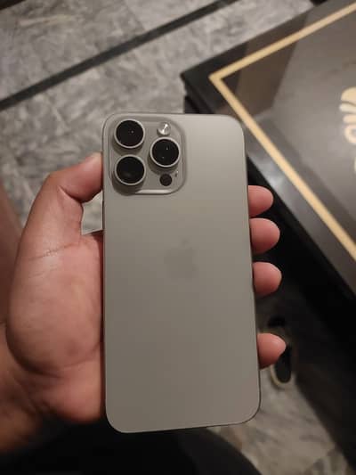 15 pro max natural titanium 256gb PTA APPROVED