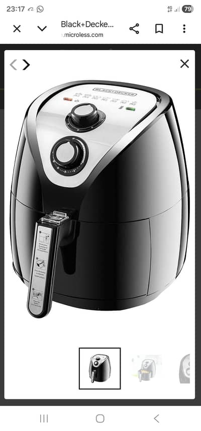 Black Decker Air Fryer AF200