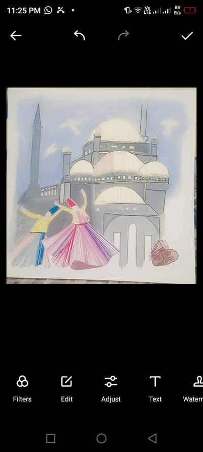 painting on canvas with thrad