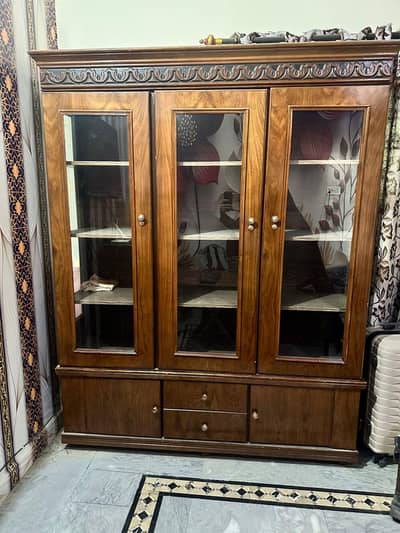 Wooden showcase for sale