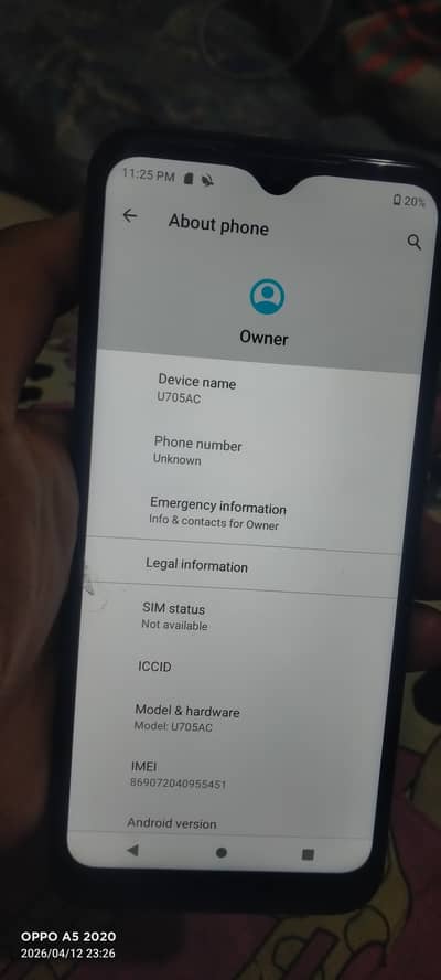 Tinno mobile , model U705AC