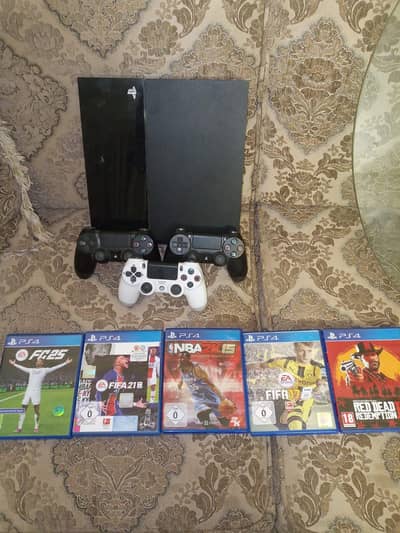 PS4 Fat 1TB with 3 Controllers & Games Bundle
