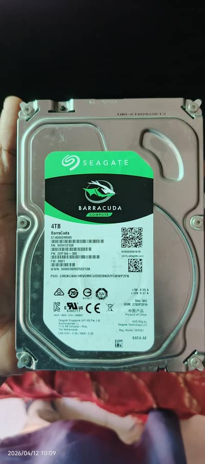 Seagate 4TB hard drive