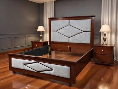 New pure woden shisham bed set