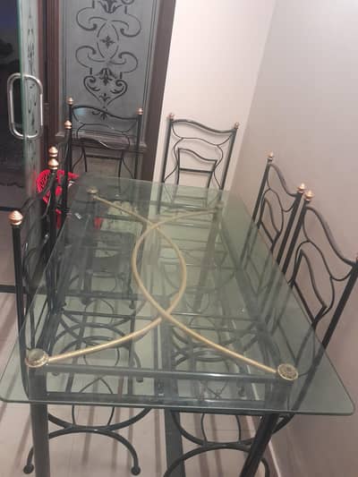 Elegant Dining Table with Chairs for Sale