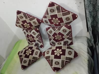 Red Fancy Cushions