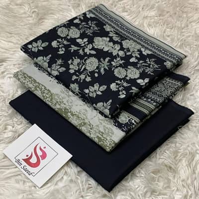 Ladies lawn 3 piece suits unstitched
