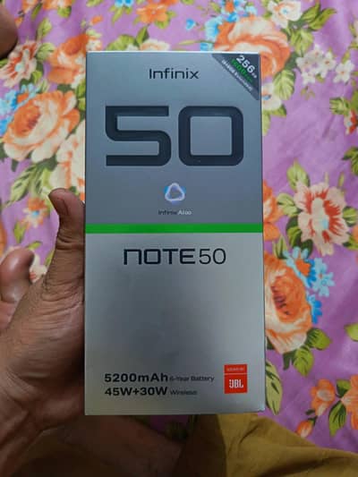 infinix note 50 new box pack 6 days use