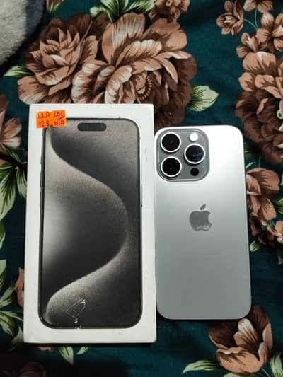 iPhone 15 pro natural titanium jv