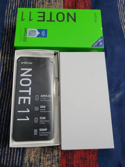 Infinix Note 11  6GB 128GB  complete Box
