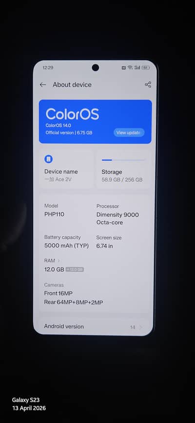 oneplus ace 2v 12/256