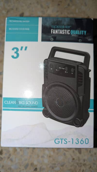 Brand New GTS-1360 Portable Wireless Bluetooth Speaker - RGB Lights