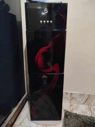 Pel Water Dispenser with Refrigerator Red Blaze