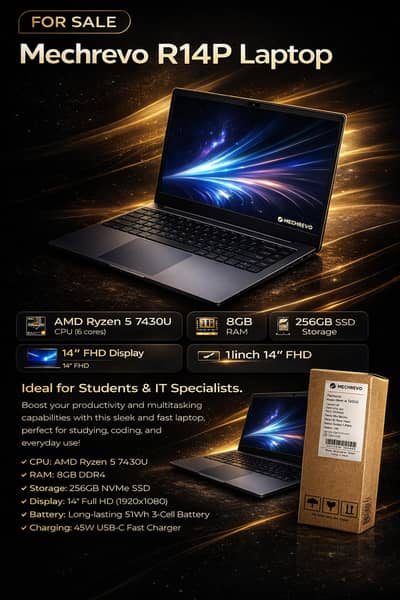 Mechrevo R14P 14" Laptop | 8GB RAM | 256GB SSD | Brand New