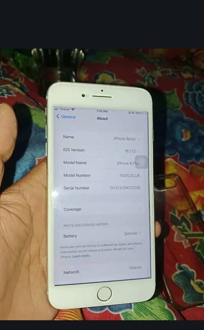 I phone 8plus pta approved 64 GB just fingerprint not working