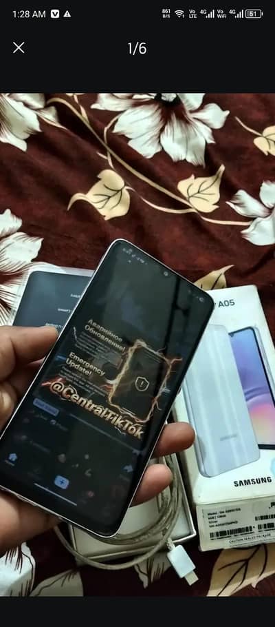 Samsung A05 6/128 with box