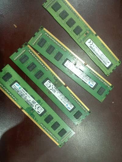 4gb Ddr3 ram 4 piece available