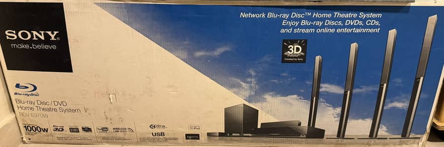 Brand New Sony Home Theatre BDV-E970W