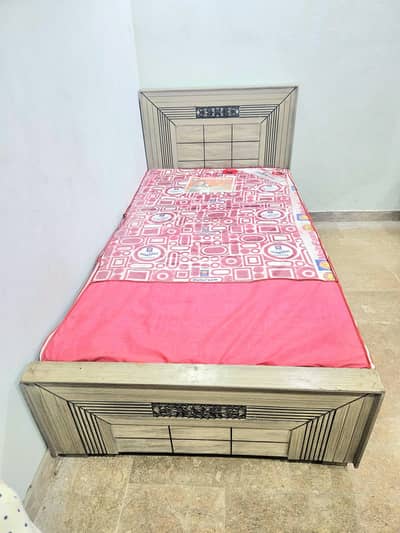 single bed, can buy with or without mattress