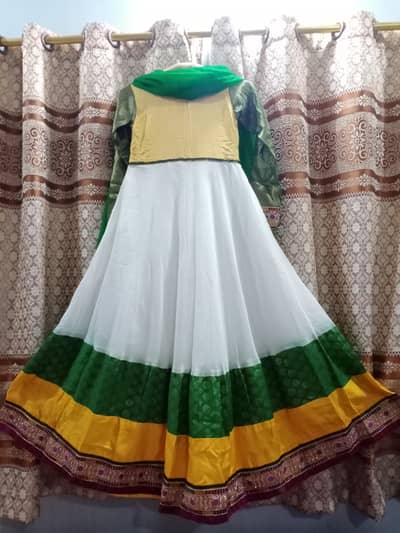 Designer Mehendi long frock