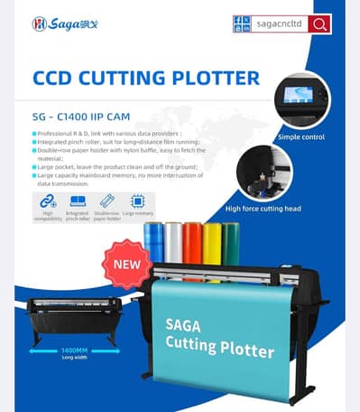 Saga Contour Cutting Plotter SG-C1400IIP Cam