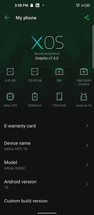 Infinix Hot 10 6/128
