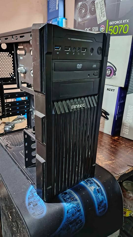 Antec computer pc tower case black only casing 1