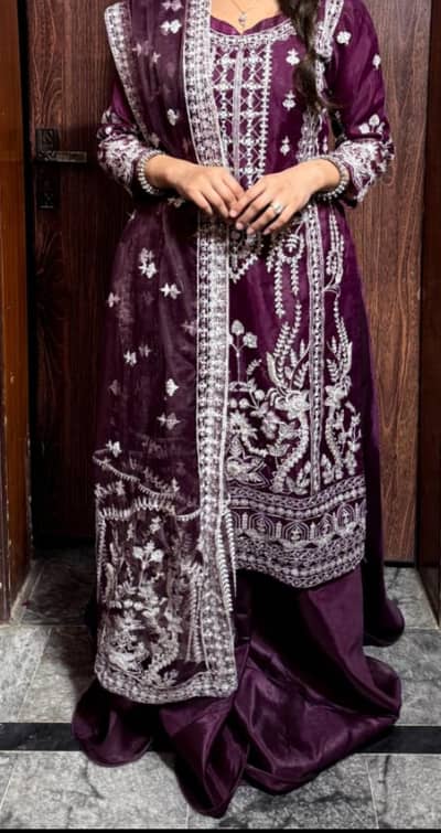 long shirt with farshi sharara