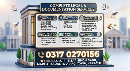 ALL LEGAL SERVICES ARE AVAILABLE