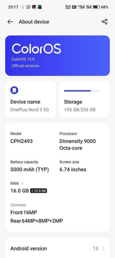 Oneplus Ace 2v for sale