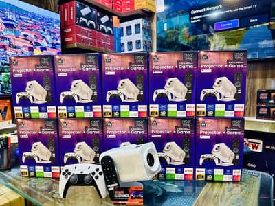 HCS 350 max portable android gaming projector 40000 games wireless con