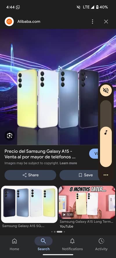 Samsung a15.6 gb128 gb