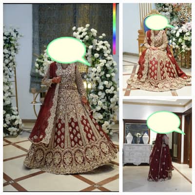 Royal Maroon Bridal Lehenga, Designer Bridal Lehenga, Bridal Dress