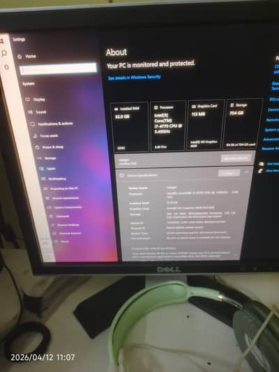 core i7 4th gen 256ssd 32gb ram