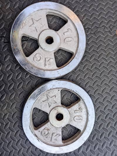 10KG Dumbbell Plates Pair (20KG Total) | Heavy Iron | Gym Quality