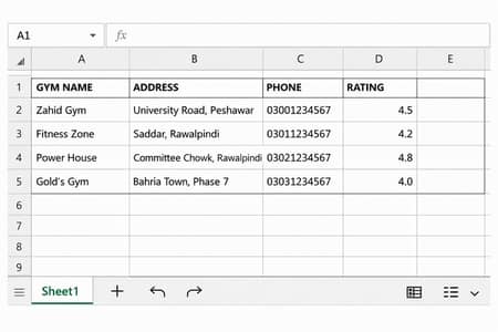 Professional Data Entry | PDF to Excel | 40 Rs/Page | Demo Free