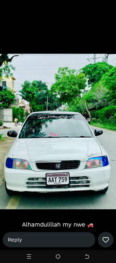 honda city exi family use car 1998 model