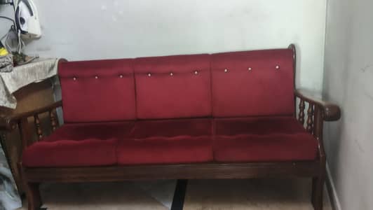 SHEESHAM WOOD SOFA SET 7 seater