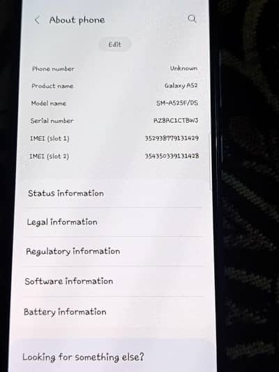 Samsung a52 non pta 8+128gb storage.