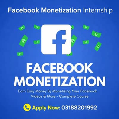 Facebook Monetization Internship Opportunity (for male)