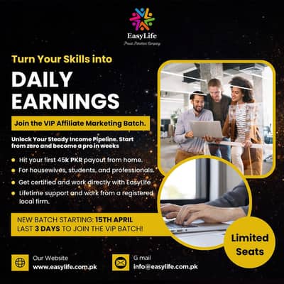 Turn  your skills and daily earning and company job opportunities