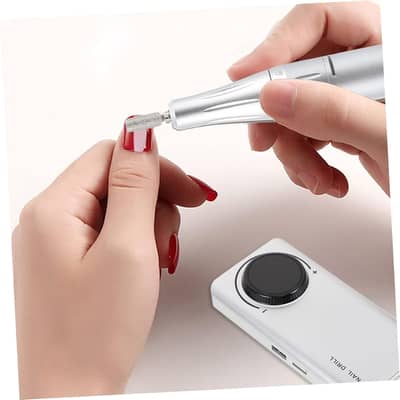 Portable Electric Nail Drill Machine – Rechargeable High-Speed Nail Fi