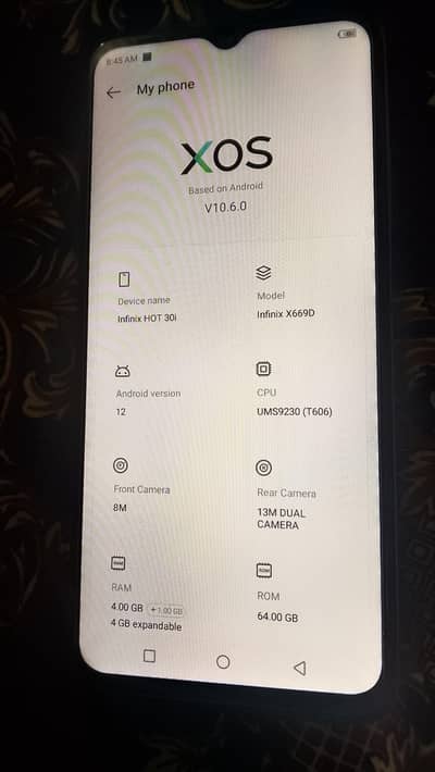 Infinix hot 30i 4+4 64