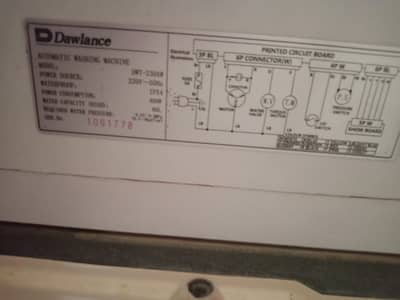 Dawlance automatic washing machine