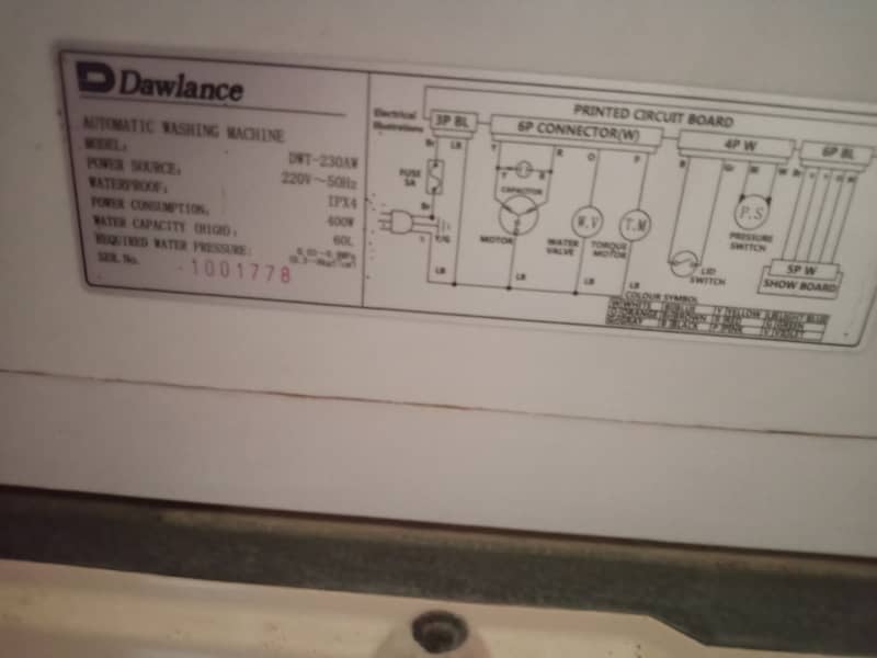 Dawlance automatic washing machine 0
