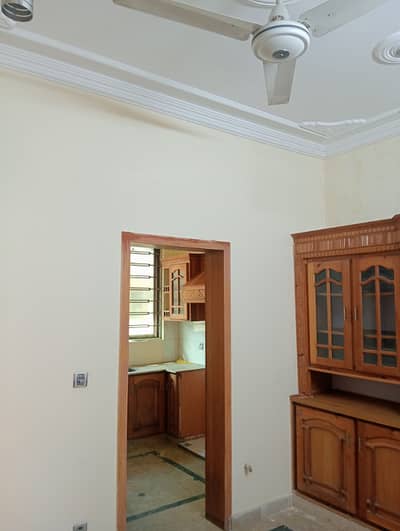 4marla 2beds tv lounge kitchen attached baths neat clean ground portion for rent in G 13 1 islamabad saprete meters pani bijli and gas Nice location demand 55000