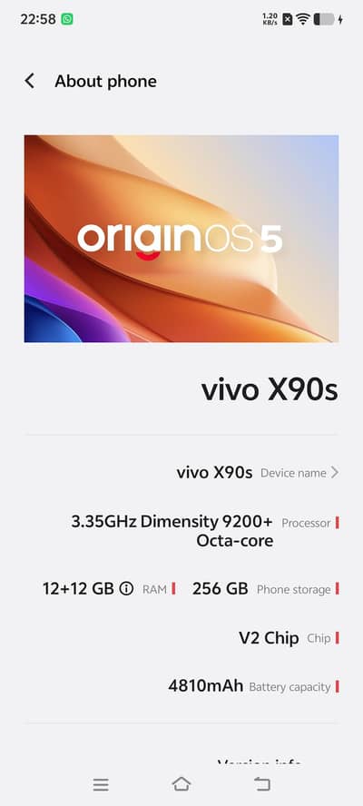 vivo x90s 10by10 condition